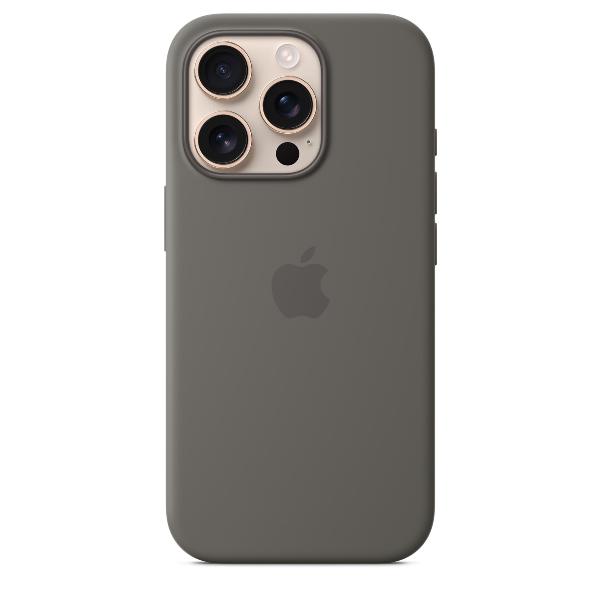 Apple Silicone Case with MagSafe - For iPhone 16 Pro - Stone Gray