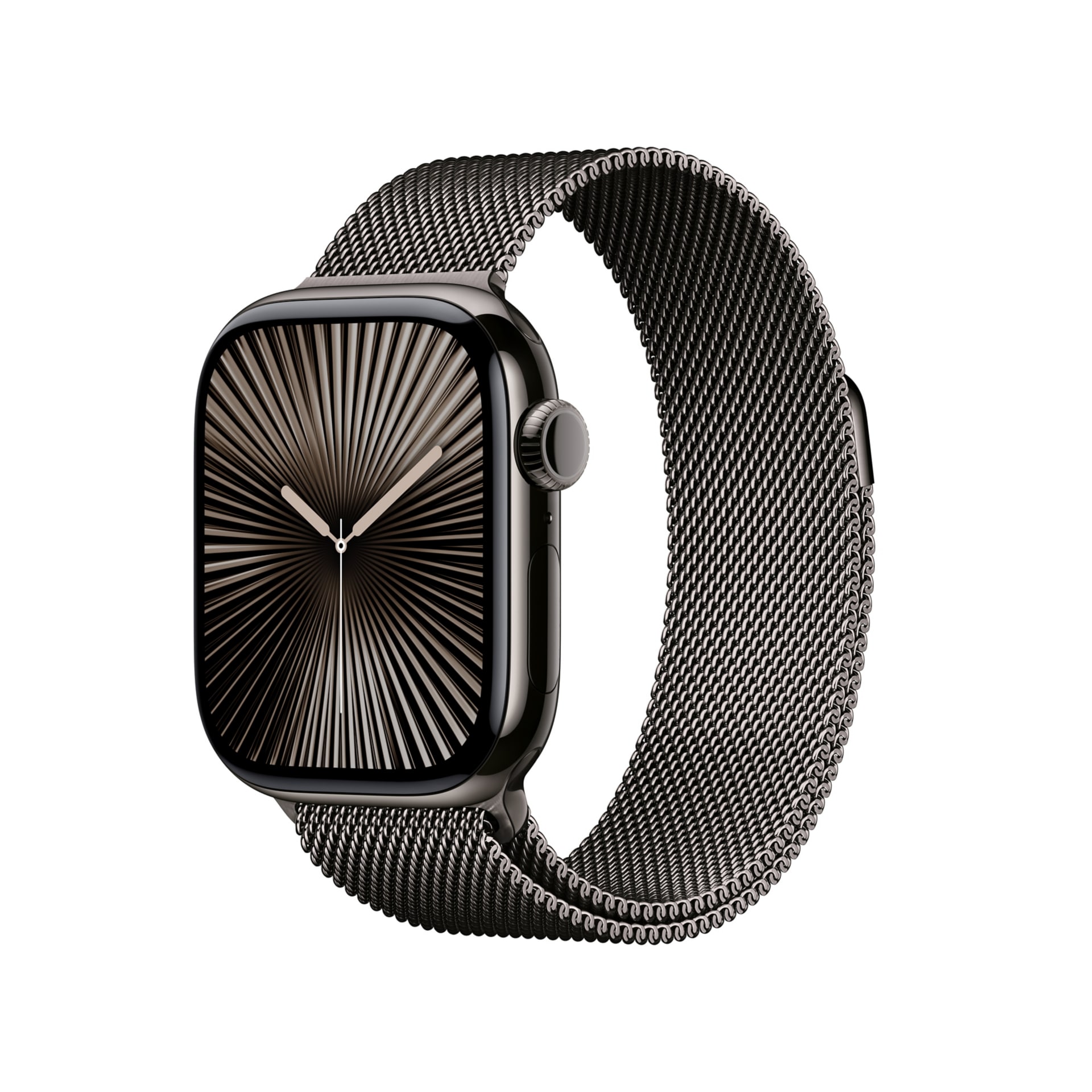 Apple Watch Series 10 GPS + Cellular - 42mm Titanium Case with Slate Milanese Loop - Slate