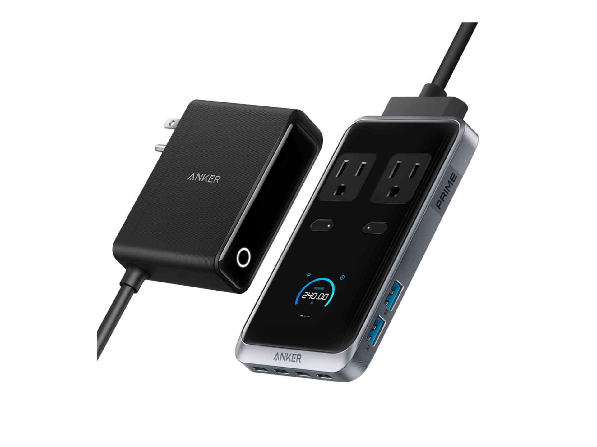 Anker Prime charging station - + AC power adapter - 2 x Type B, 4 x USB-C,