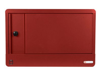 Bretford Cube Micro Station Pre-Wired TVS16USBC cabinet unit - for 16 devices - red