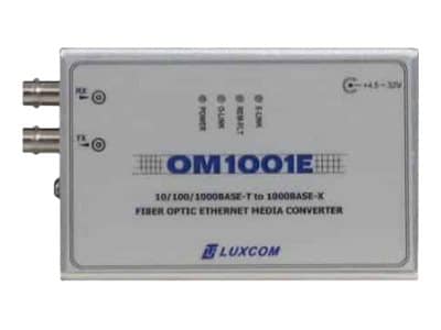 Luxcom OM1001E - fiber media converter - 10Mb LAN, 100Mb LAN, 1GbE