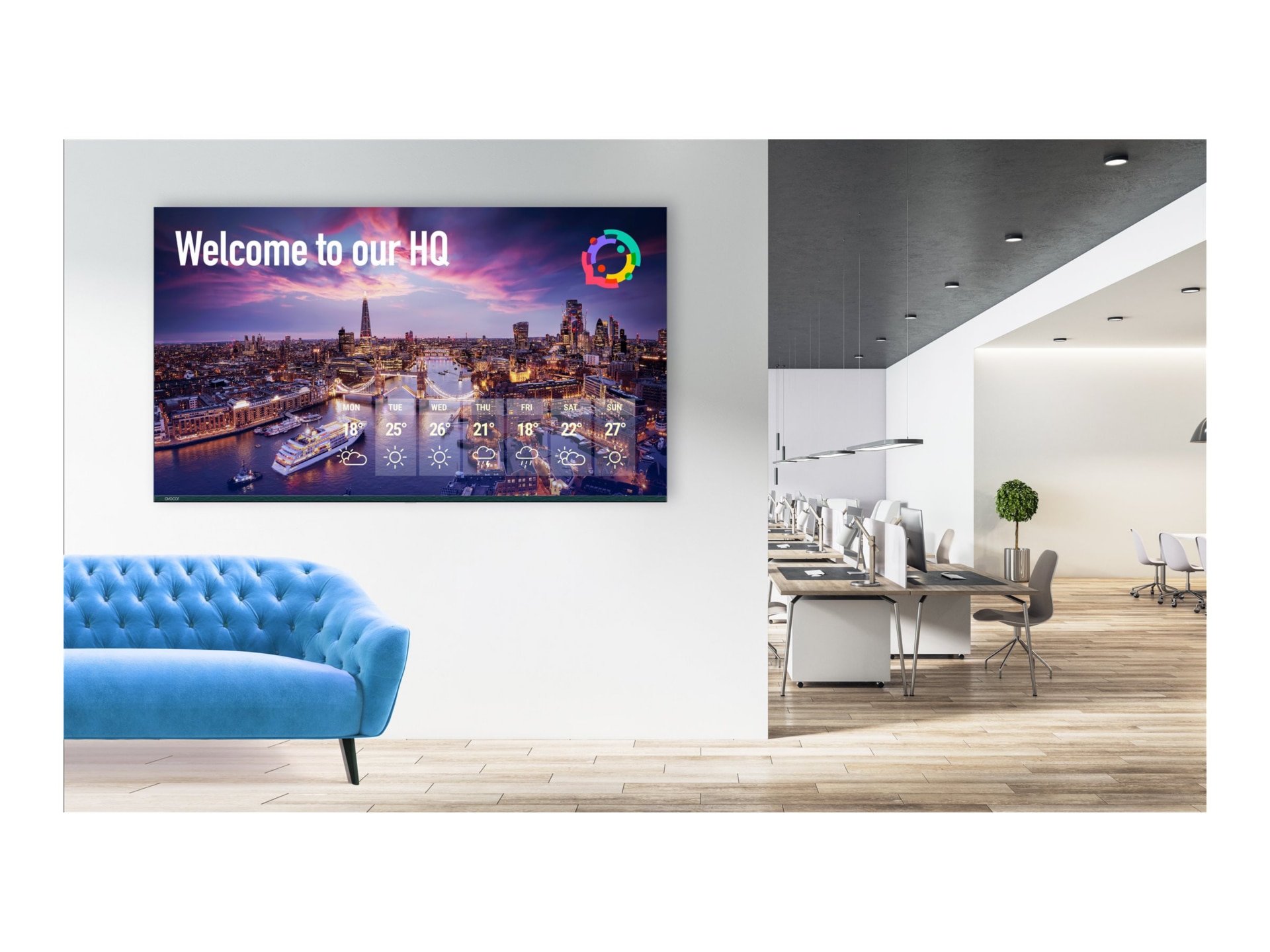 Thumbnail 6 of 7 for Avocor AVK-8510 K Series - 85" LED-backlit LCD display - QLED - 4K - for digital signage