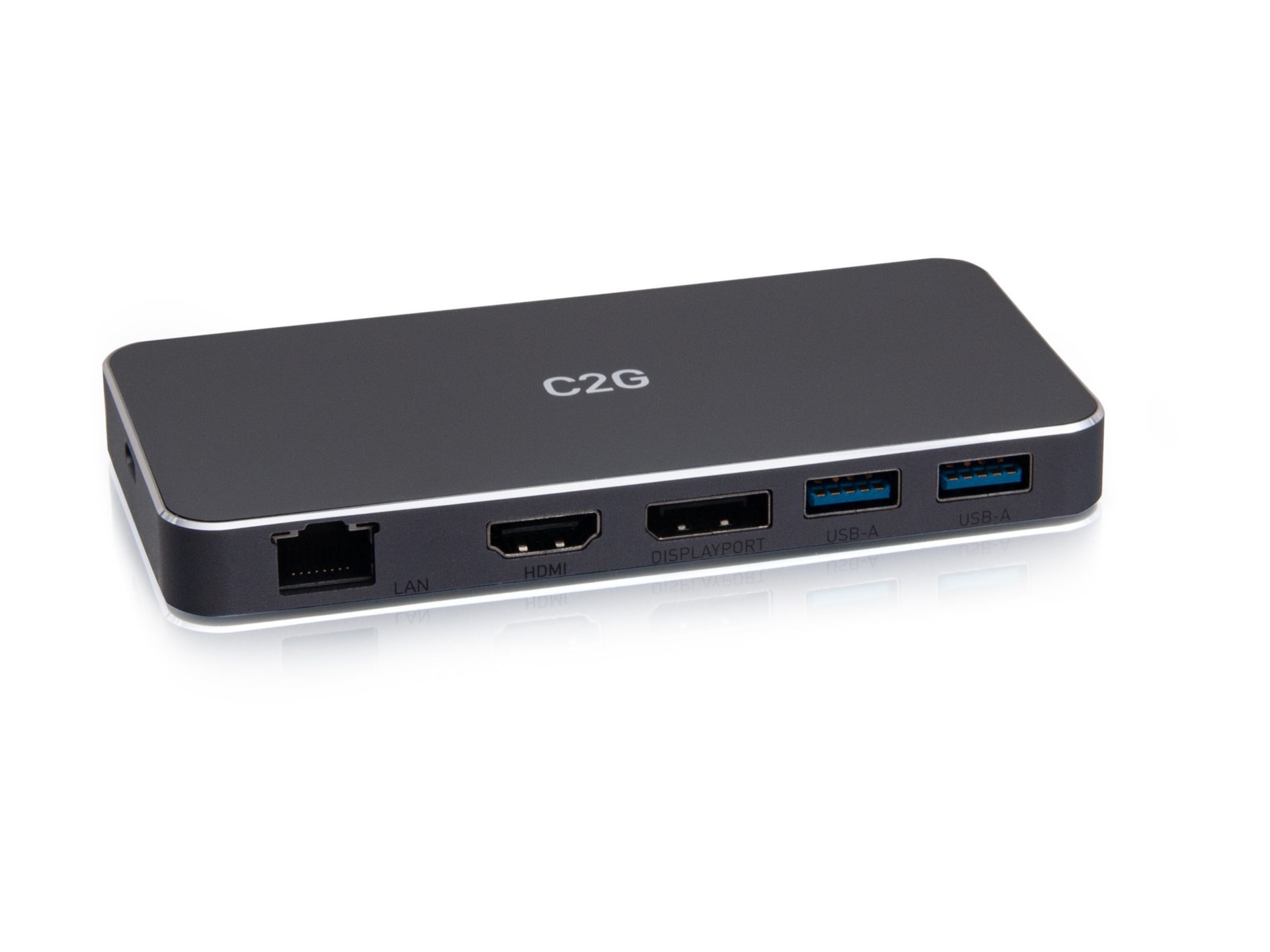 C2G USB-C 7-in-1 Dual Display MST Docking Station with HDMI, DisplayPort, Ethernet, USB, and Power Delivery up to 100W -