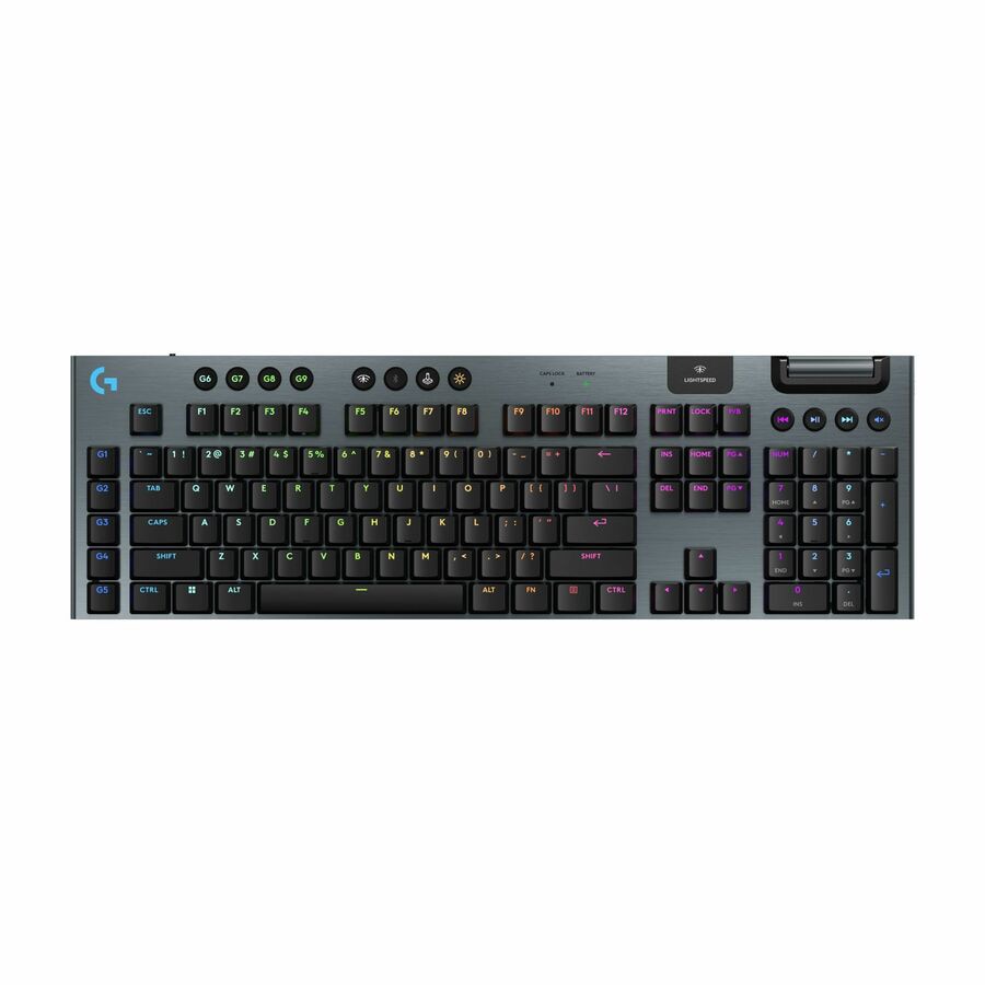 Thumbnail 2 of 9 for Logitech G915 X LIGHTSPEED Low-Profile Wireless Gaming Keyboard, Double-Shot PBT Keycaps, Fully Programmable Keys, RGB