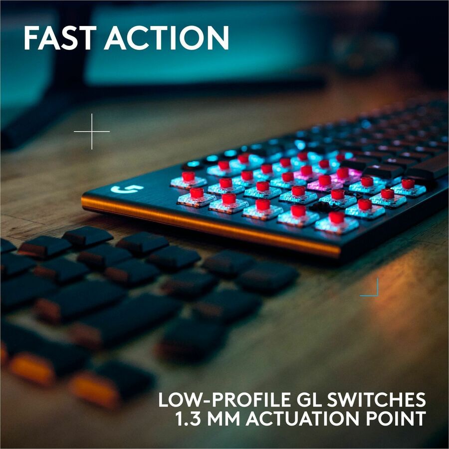 Thumbnail 4 of 9 for Logitech G915 X LIGHTSPEED Low-Profile Wireless Gaming Keyboard, Double-Shot PBT Keycaps, Fully Programmable Keys, RGB