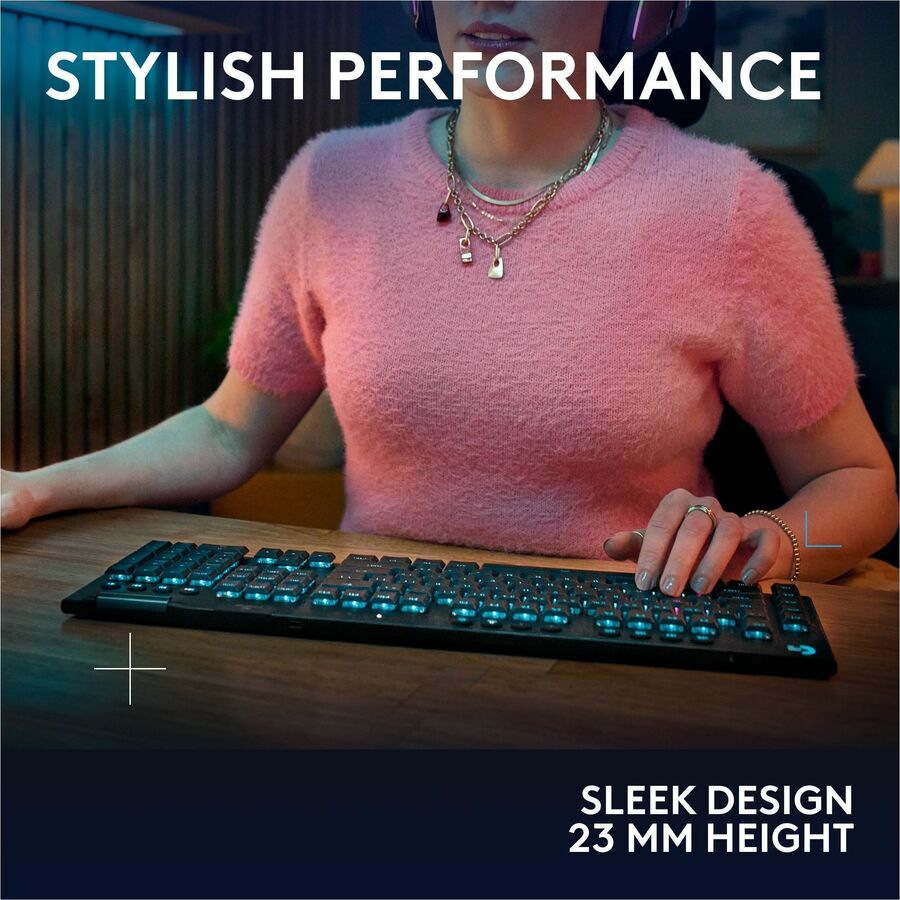 Thumbnail 5 of 9 for Logitech G915 X LIGHTSPEED Low-Profile Wireless Gaming Keyboard, Double-Shot PBT Keycaps, Fully Programmable Keys, RGB