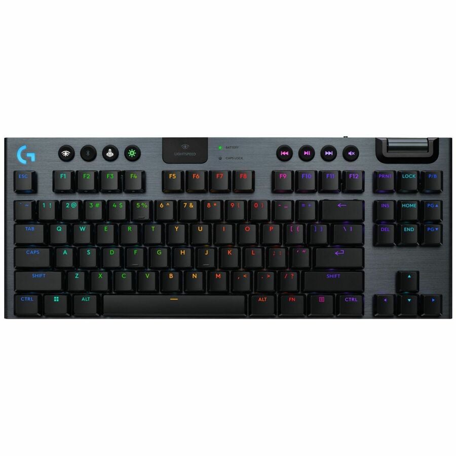 Logitech G915 X LIGHTSPEED TKL Low-Profile Wireless Gaming Keyboard, Double-Shot PBT Keycaps, Fully Programmable Keys,