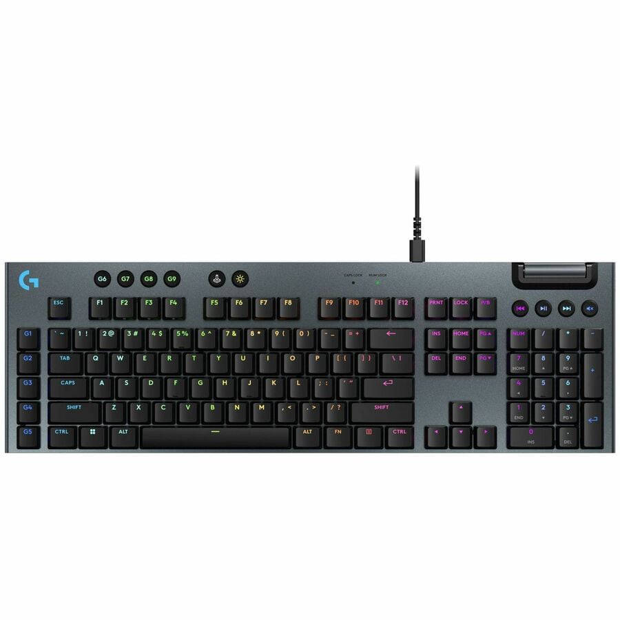 Logitech G915 X Low-Profile Wired Mechanical Gaming Keyboard, Double-Shot PBT Keycaps, Fully Programmable Keys, RGB