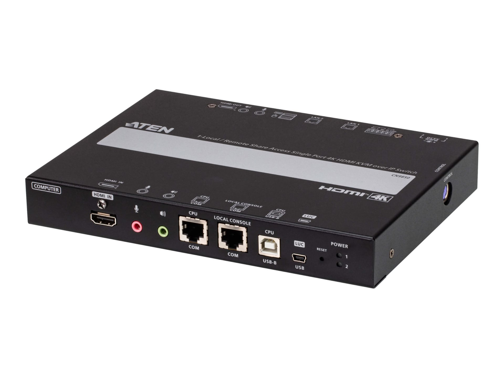 ATEN CN9850 - KVM switch - remote shared access single port, 4K, HDMI - rac