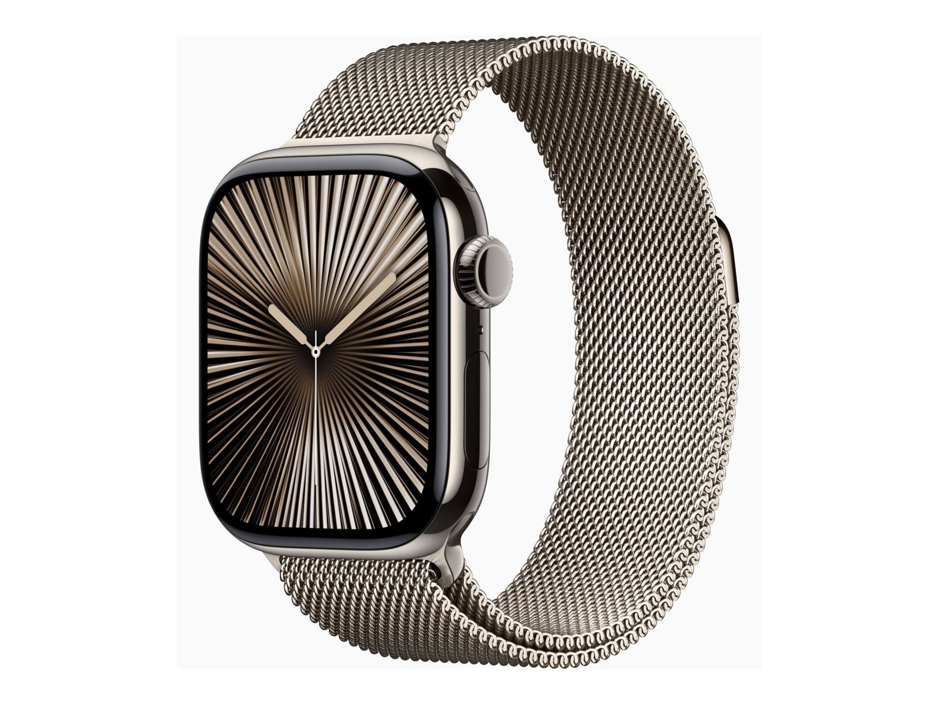 Apple Watch Series 10 (GPS + Cellular) - natural titanium - smart watch with milanese loop - natural - 64 GB