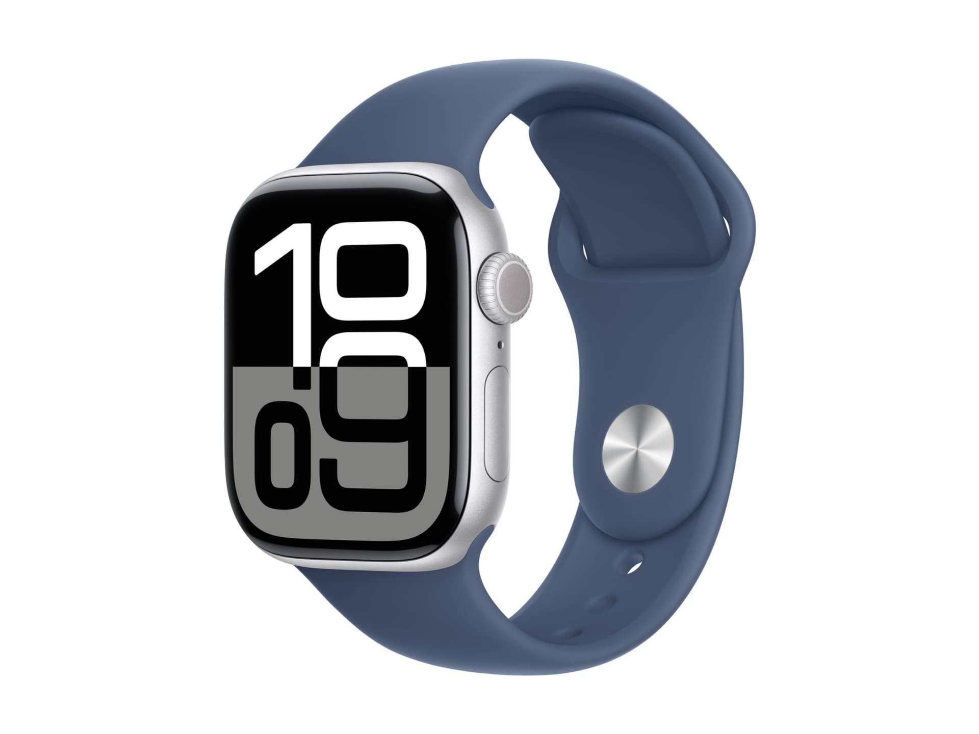 Apple Watch Series 10 (GPS) - silver aluminum - smart watch with sport band