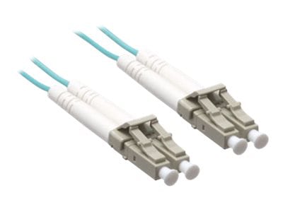 Axiom LC-LC Multimode Duplex OM3 50/125 Fiber Optic Cable - 90m - Aqua - ne