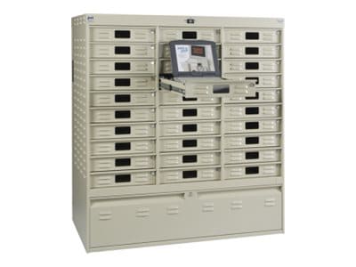 PSSI Dock & Lock 4852-L-30PE cabinet unit - for 30 notebooks - beige