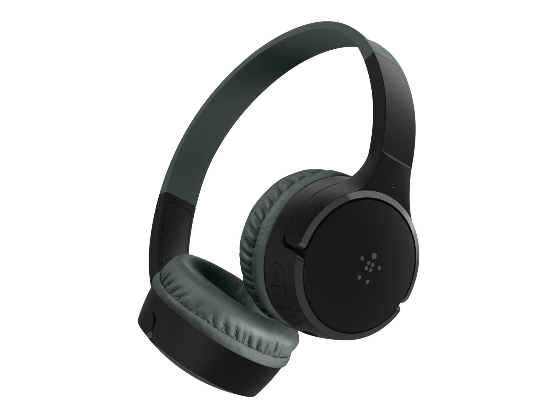 Belkin SoundForm Mini Wireless On-Ear Headphones for Kids - Headphones with Mic - USB-C Cable - Black