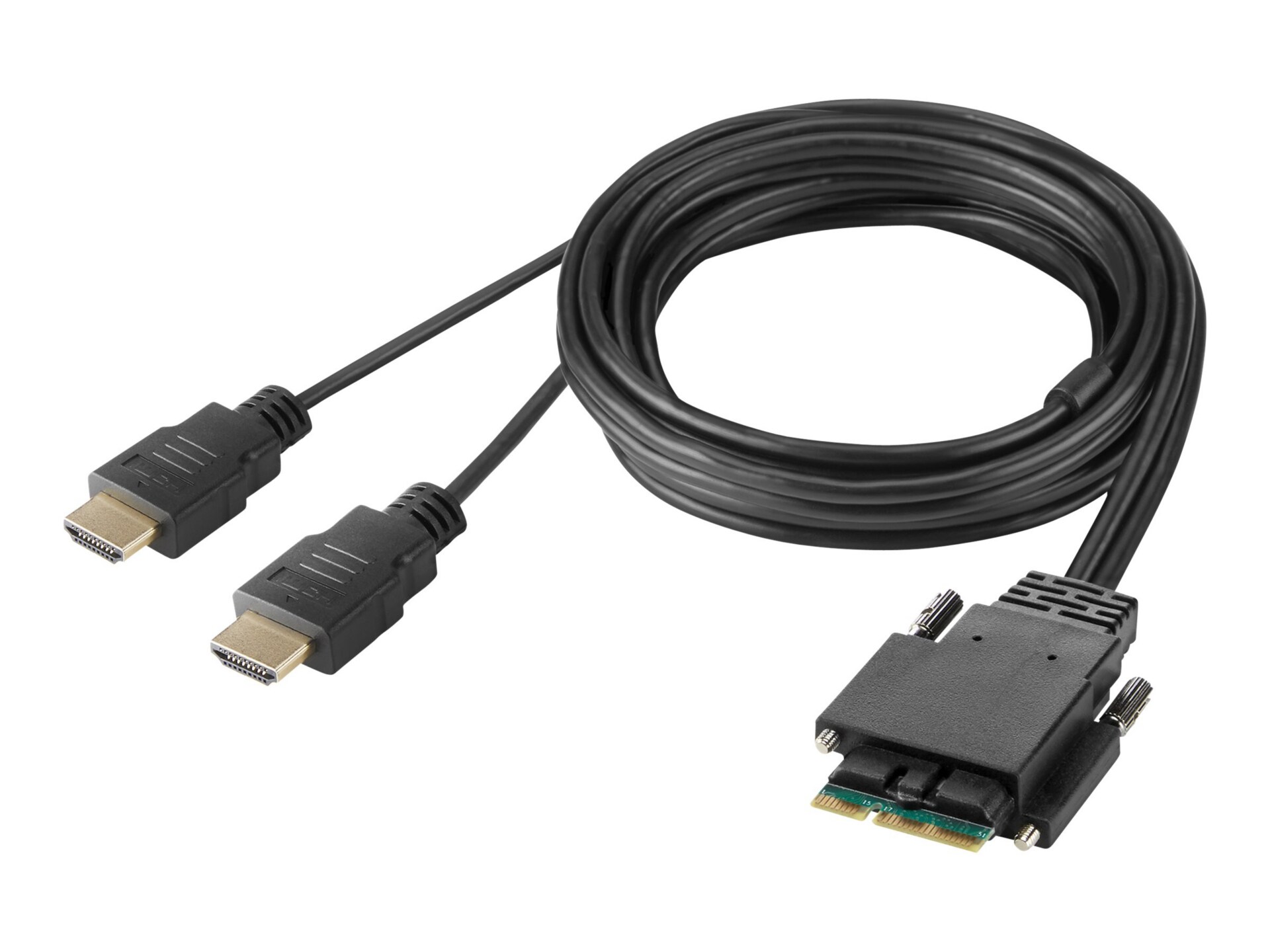 Belkin Secure Modular HDMI Dual Head Console Cable - video cable - TAA Comp