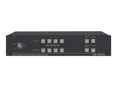 Kramer VS-42H2 4x2 18G 4K HDR HDMI 2.0 HDCP 2.2 Matrix Switcher - video/audio switch