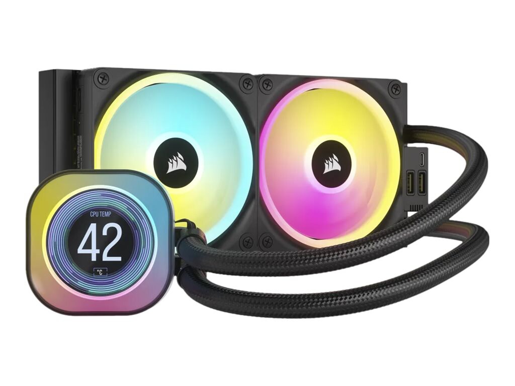 CORSAIR iCUE Link LCD H100i RGB - processor liquid cooling system