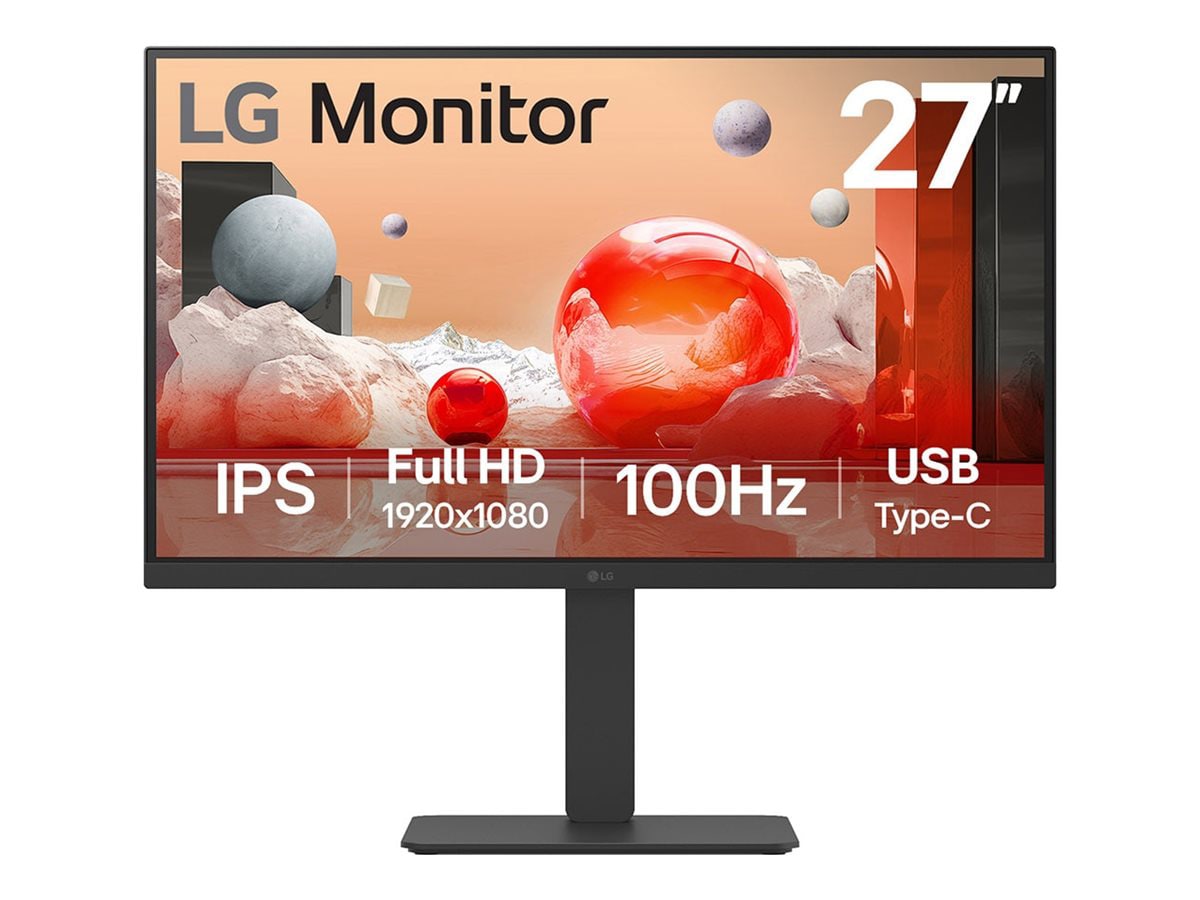 LG 27BA650-B 27" Class Full HD LCD Monitor - 16:9 - Textured Black