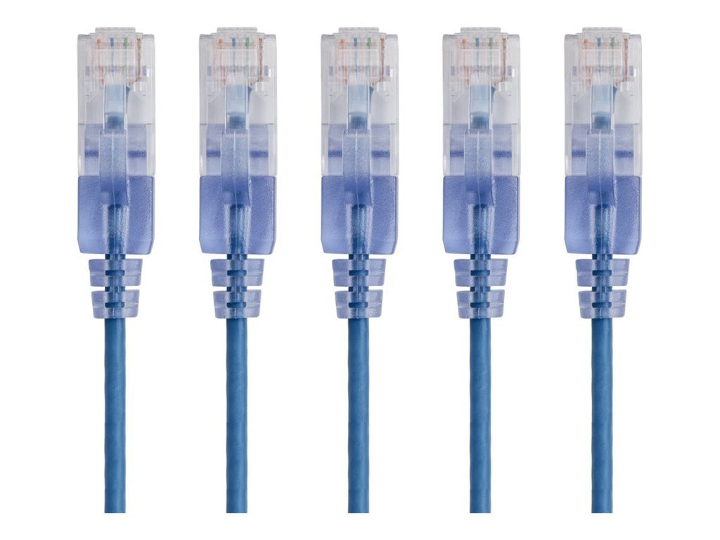 Monoprice SlimRun patch cable - 91.4 cm - blue
