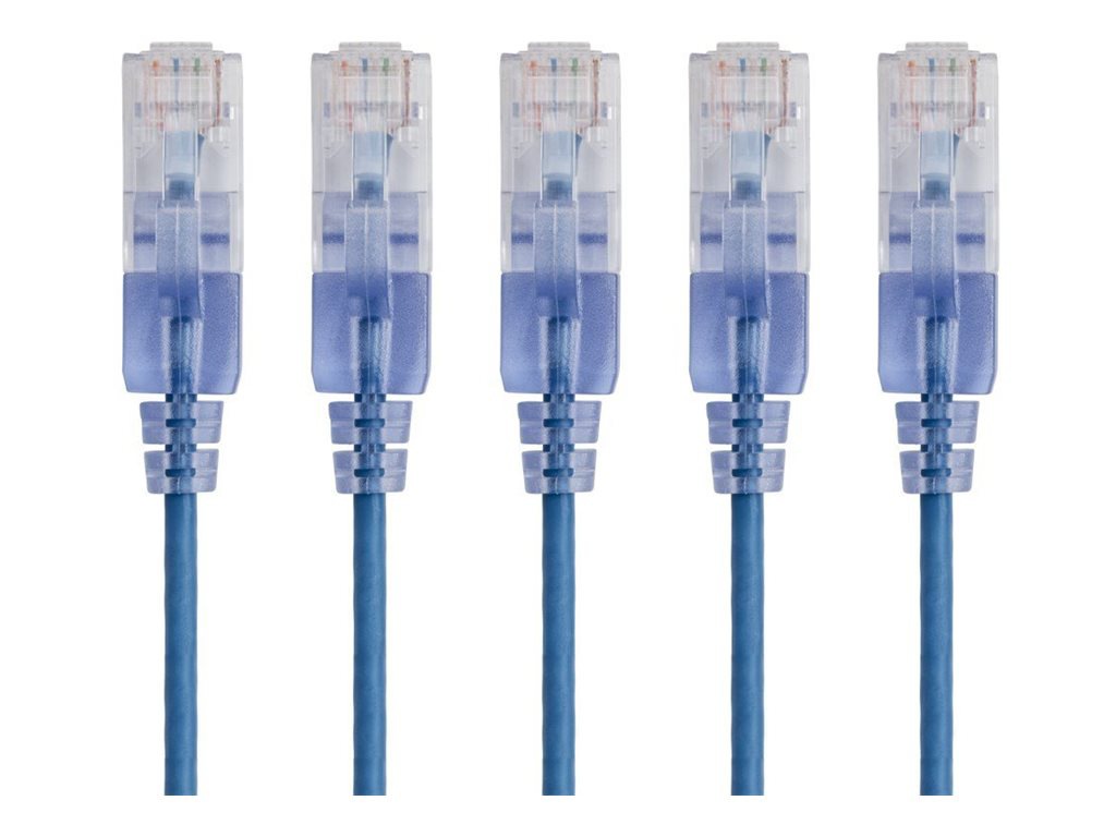 Monoprice SlimRun patch cable - 15.2 cm - blue