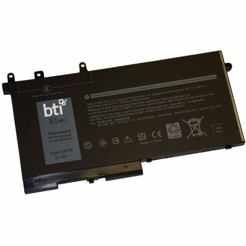 BTI 451-BBZT-BTI 11.4V 51WHR LI-ION BATTERY 083XPC, 4YFVG, DJWGP, 093FTF, 83XPC, 451-BBZT, 93FTF, 451-BZT, D4CMT