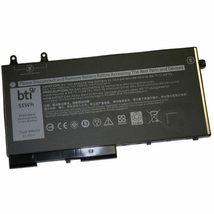 BTI 451-BCIQ-BTI 11.4V 51WHR LI-ION BATTERY 0R8D7N, 451-BCIQ, R8D7N, W8GMW