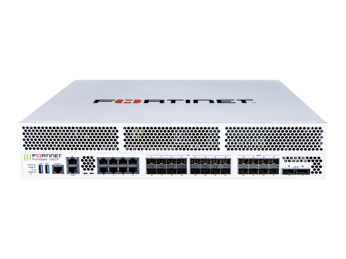 Fortinet FortiGate 1001F - security appliance - with 1 year FortiCare Premi