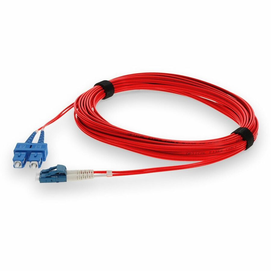 Proline 3m SC to LC Red OS2 Duplex OFNP (Plenum-Rated) SMF Fiber Patch Cable
