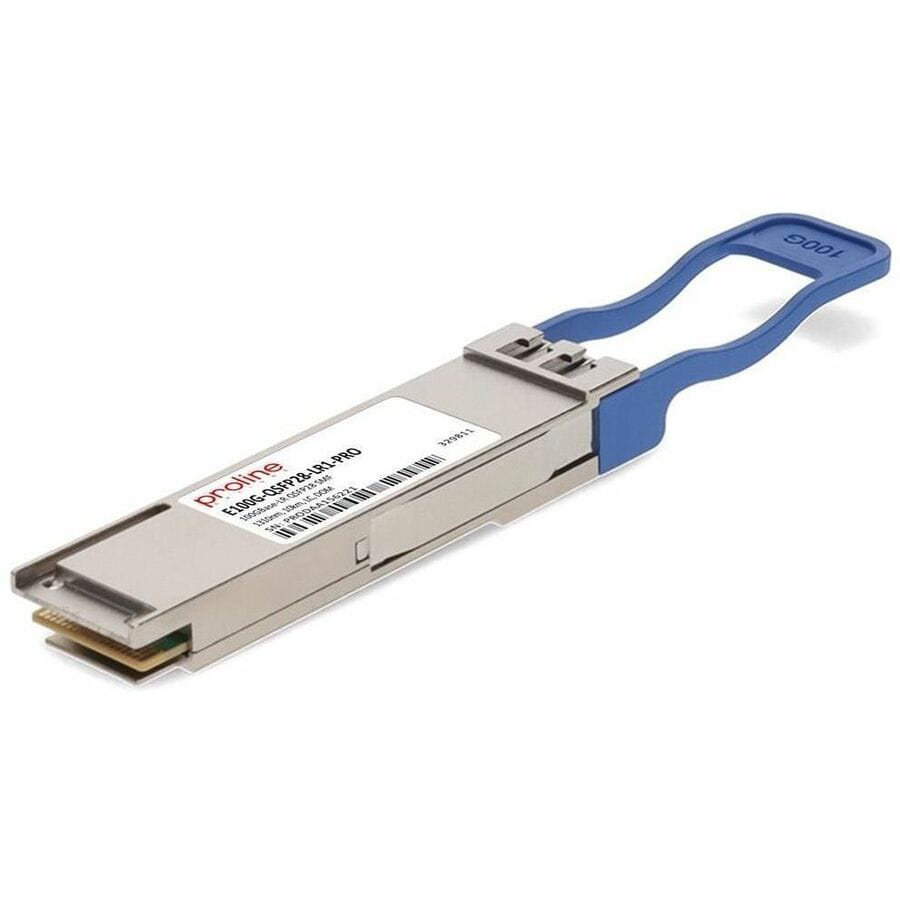 Proline Ruckus Wireless E100G-QSFP28-LR1 Compatible TAA 100GBase-LR QSFP28 Single Lambda Transceiver (SMF, 1310nm, 10km,