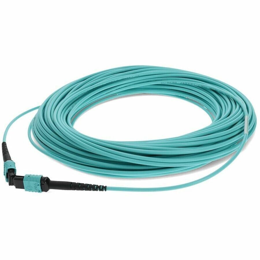 Proline 30m MPO/UPC to MPO/UPC Aqua OM4 OFNR (Riser-Rated) 12-Strand Fiber