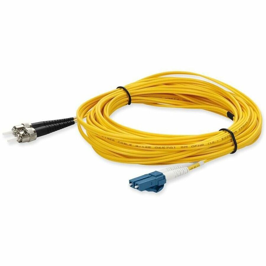 Proline 5m ST to LC Yellow OS2 Duplex OFNR (Riser-Rated) SMF Fiber Patch Cable