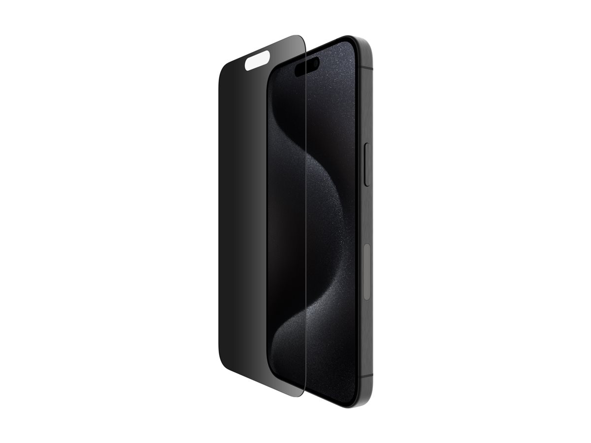 Belkin ScreenForce InvisiGlass Privacy Treated Screen Protector for iPhone 16 Pro Max