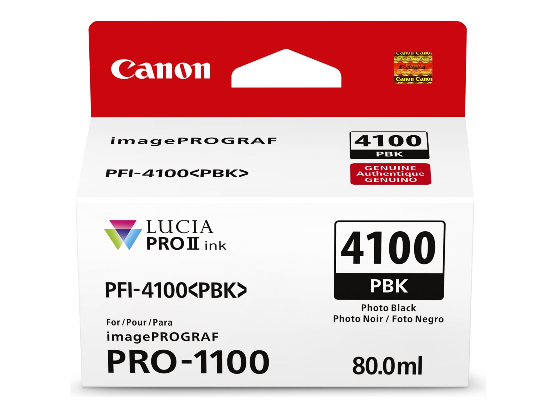 Canon PFI-4100 PBK - photo black - original - ink tank