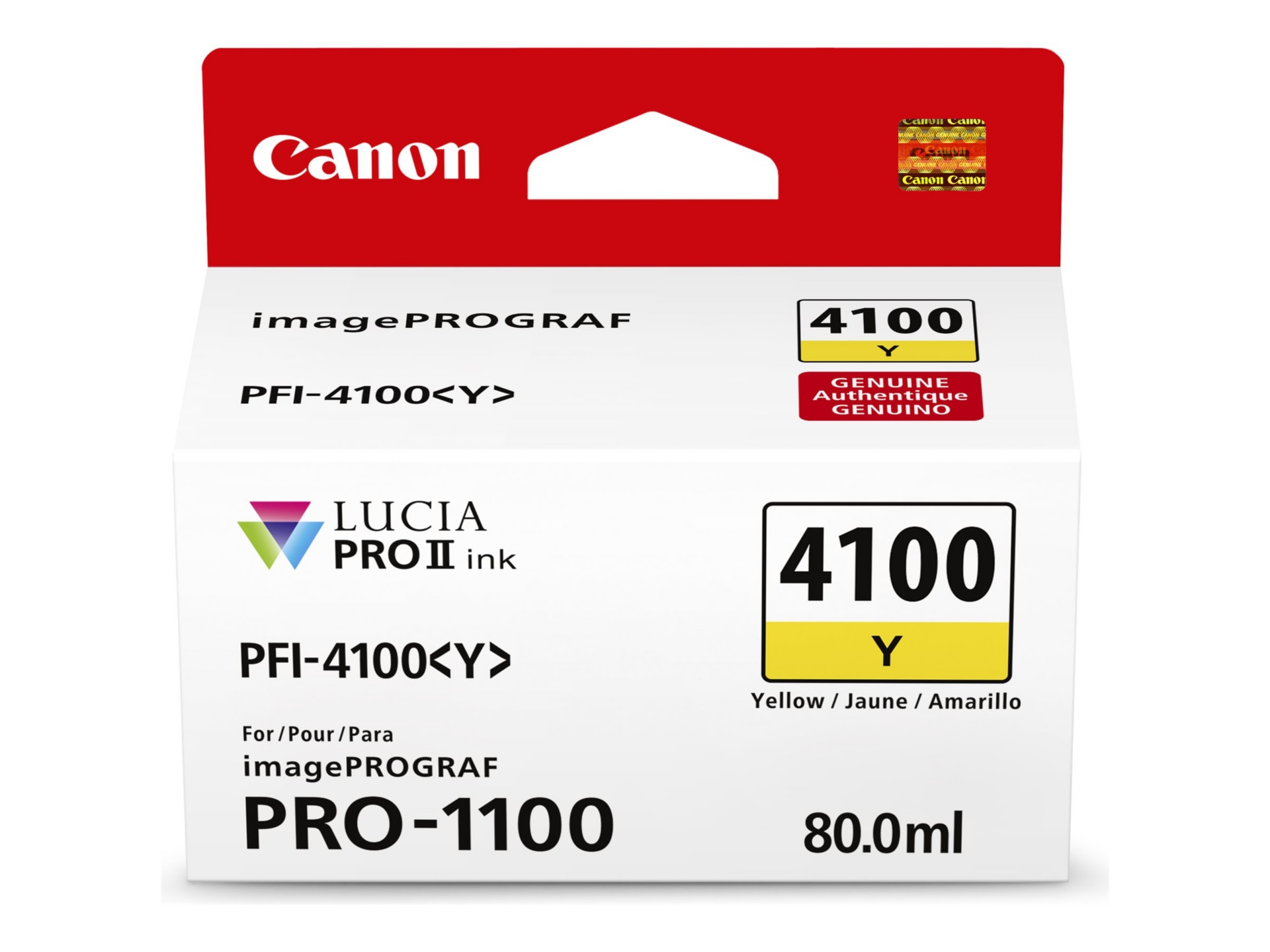 Canon PFI-4100 Y - yellow - original - ink tank