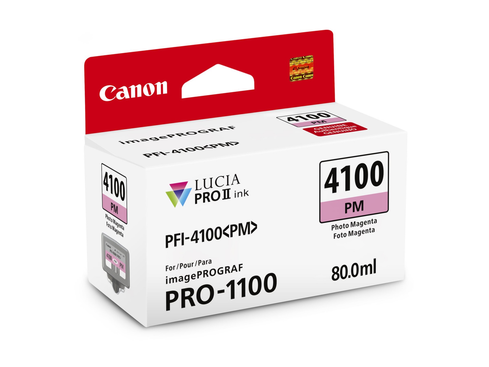 Thumbnail 2 of 2 for Canon PFI-4100 PM - photo magenta - original - ink tank