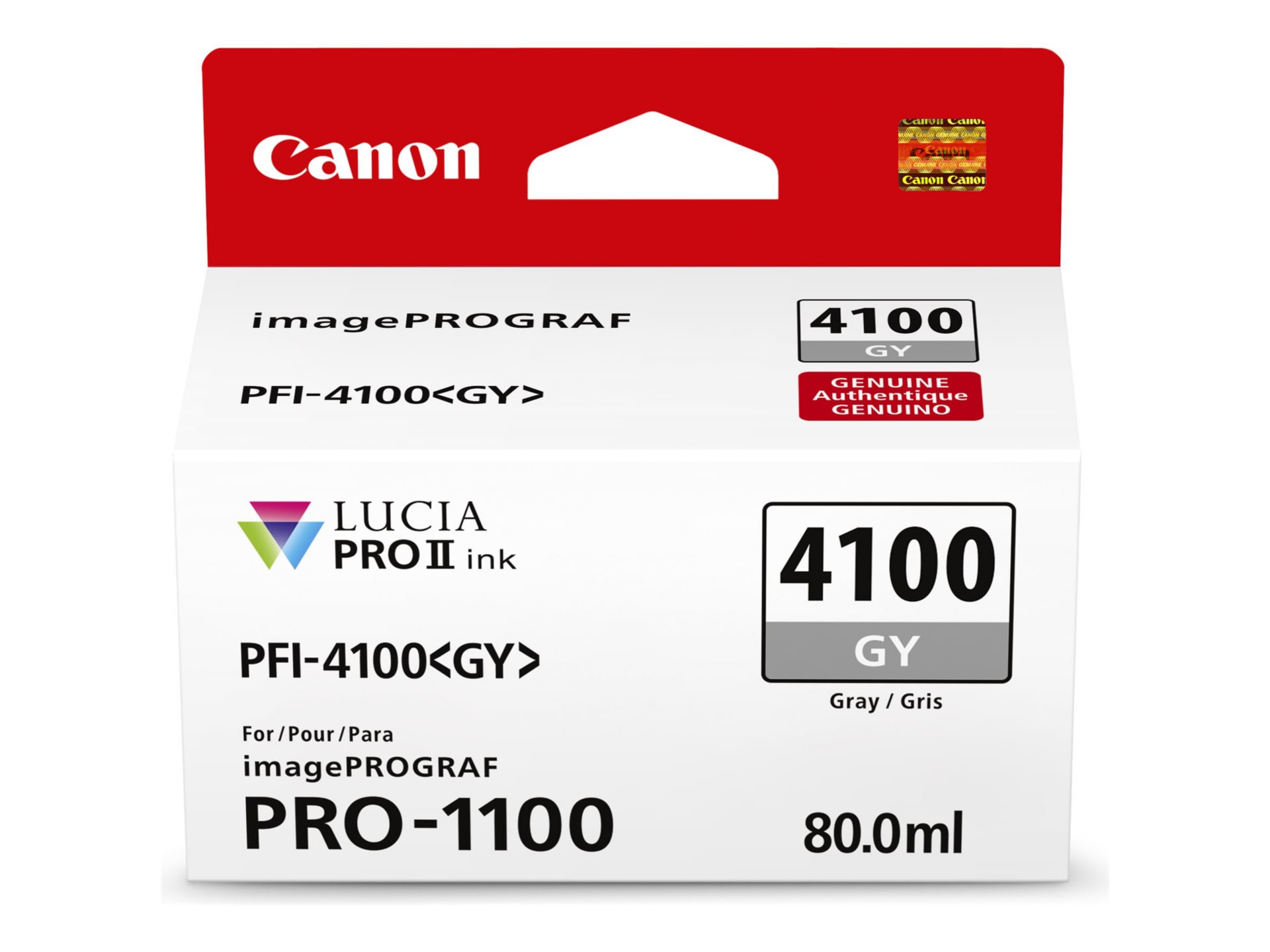 Canon PFI-4100 GY - gray - original - ink tank