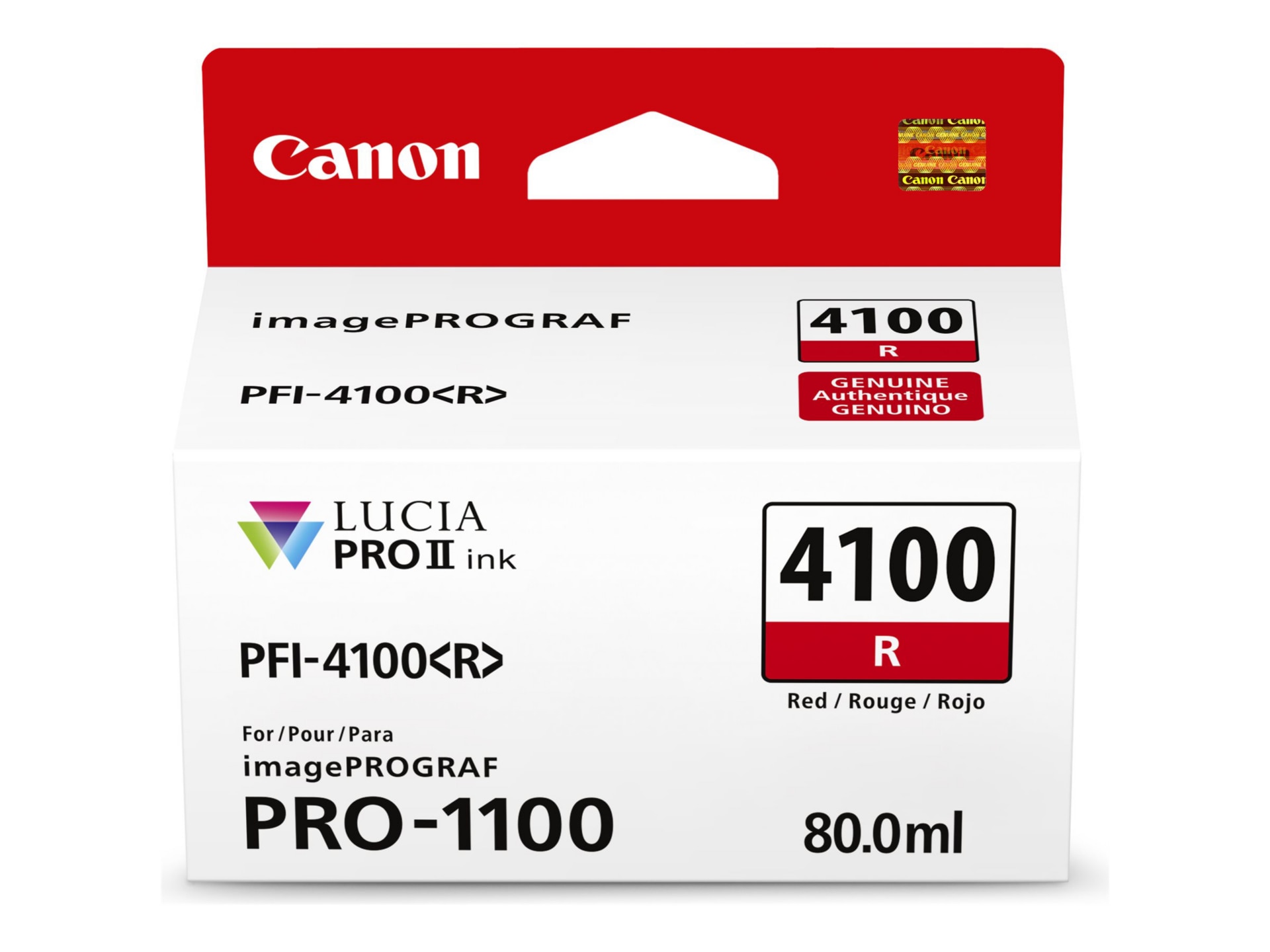 Canon PFI-4100 R - red - original - ink tank