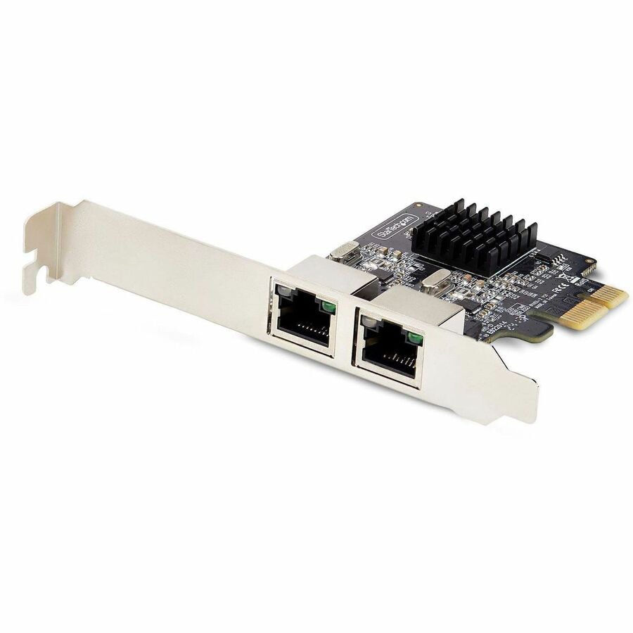 StarTech.com 2-Port Gigabit PCIe Network Adapter Card, 10/100/1000Mbps PCI Express NIC, Realtek RTL8111H, TAA Compliant