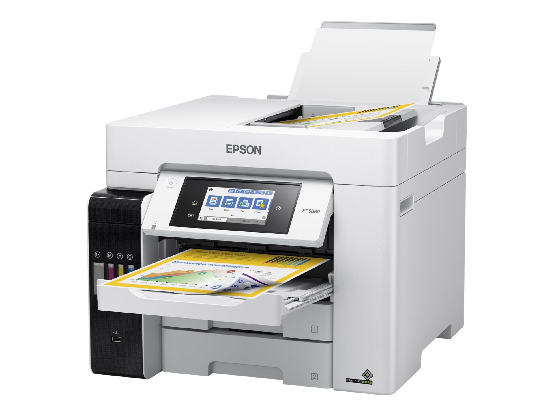 Epson EcoTank Pro ET-5880 All-in-One Supertank Printer with PCL Support - multifunction printer - color