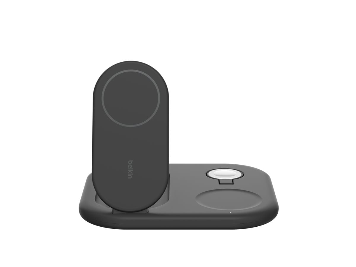 Belkin BoostCharge 3-in-1 Magnetic Foldable Wireless Charging Stand - Black