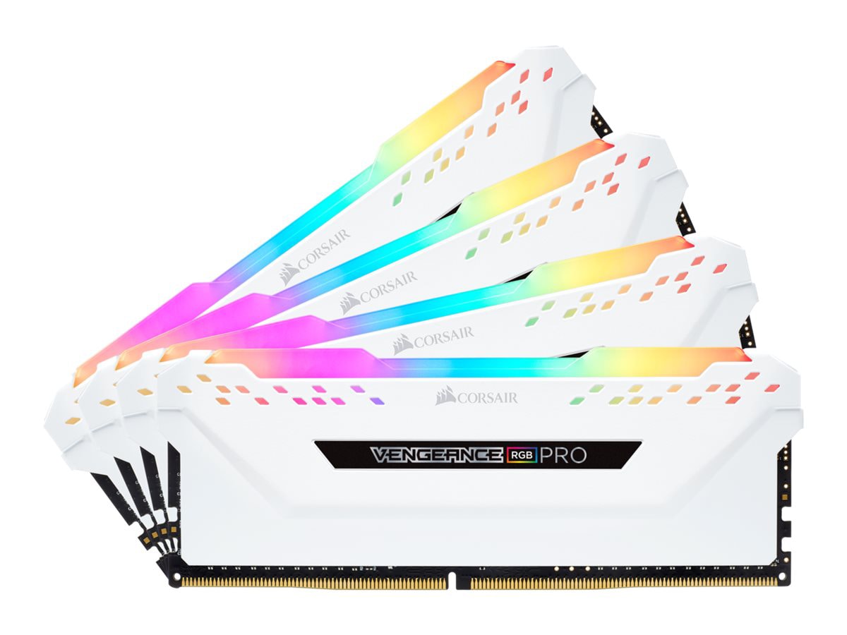 CORSAIR Vengeance RGB PRO - DDR4 - kit - 32 GB: 4 x 8 GB - DIMM 288-pin - 3200 MHz / PC4-25600 - unbuffered