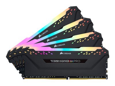 CORSAIR Vengeance RGB PRO - DDR4 - kit - 64 GB: 4 x 16 GB - DIMM 288-pin - 3200 MHz / PC4-25600 - unbuffered