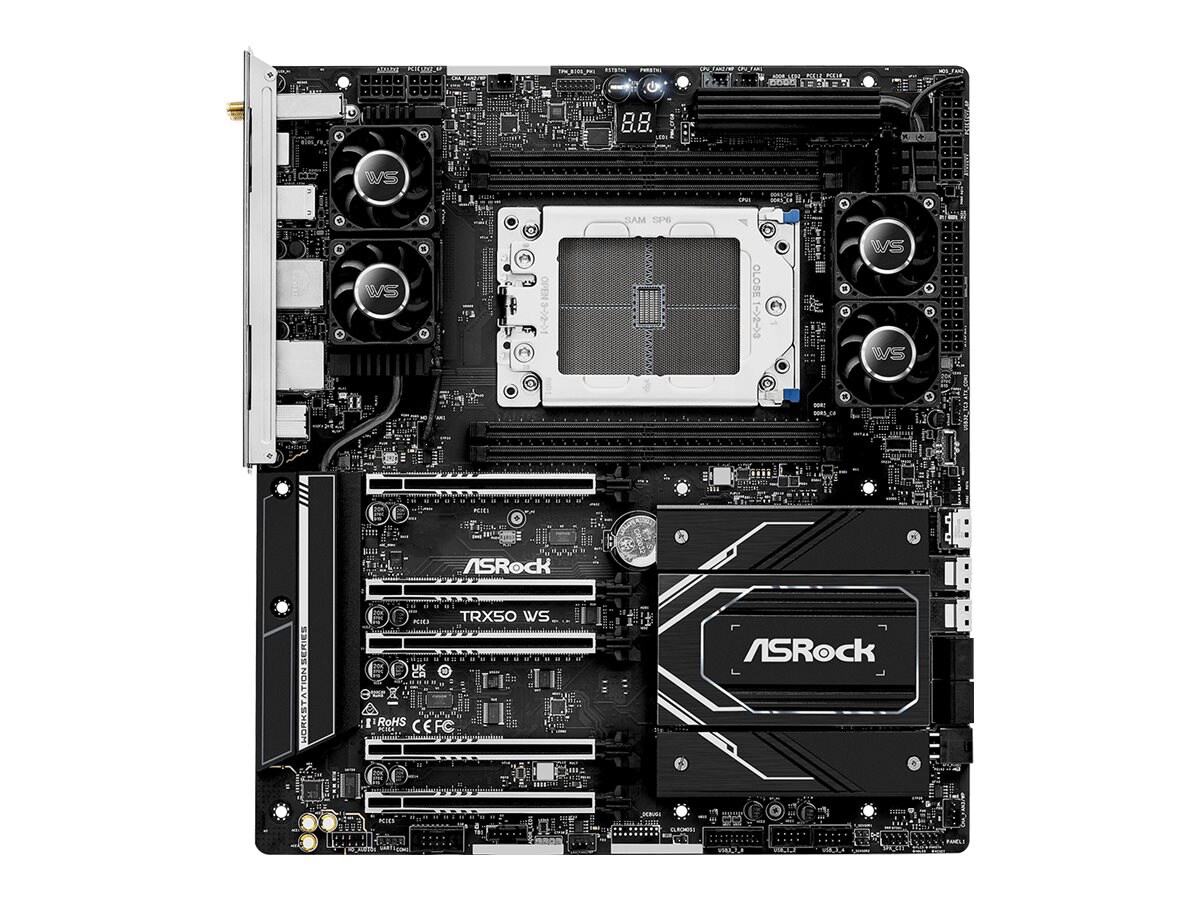 ASRock TRX50 WS - motherboard - extended ATX - Socket sTR5 - AMD TRX50