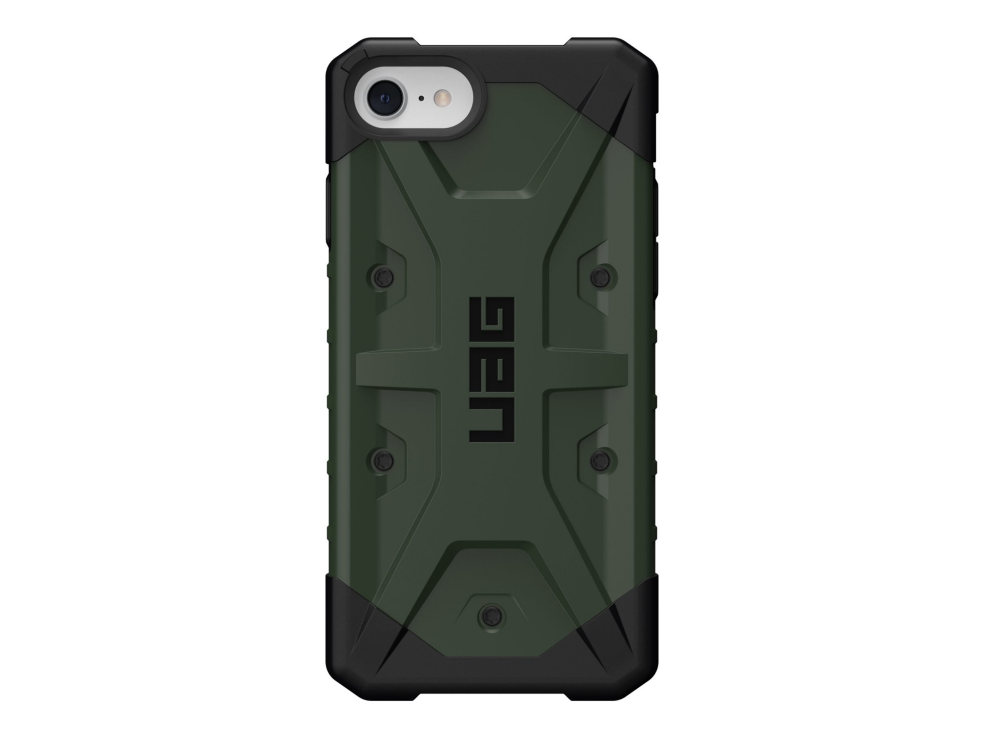 UAG Rugged Case for Apple iPhone SE (2022) [4.7-in] - Pathfinder Olive - back cover for cell phone