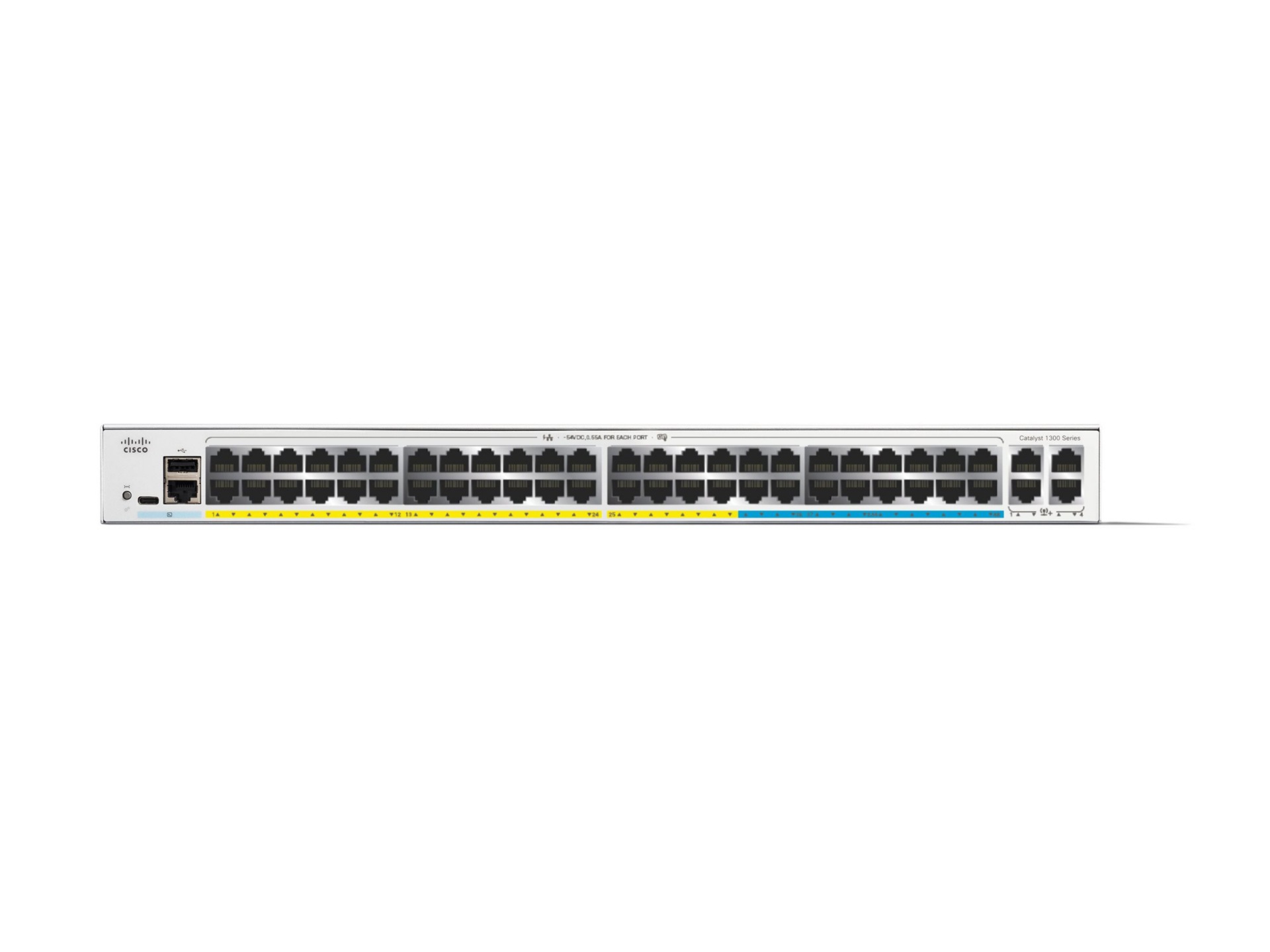 Thumbnail 2 of 2 for Cisco Catalyst 1300-48MGP-4X - switch - 48 ports - managed - rack-mountable
