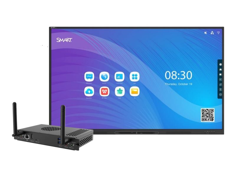 SMART Board GX175-V3 GX (V3) Series - 75" LED-backlit LCD display - 4K - for interactive communication