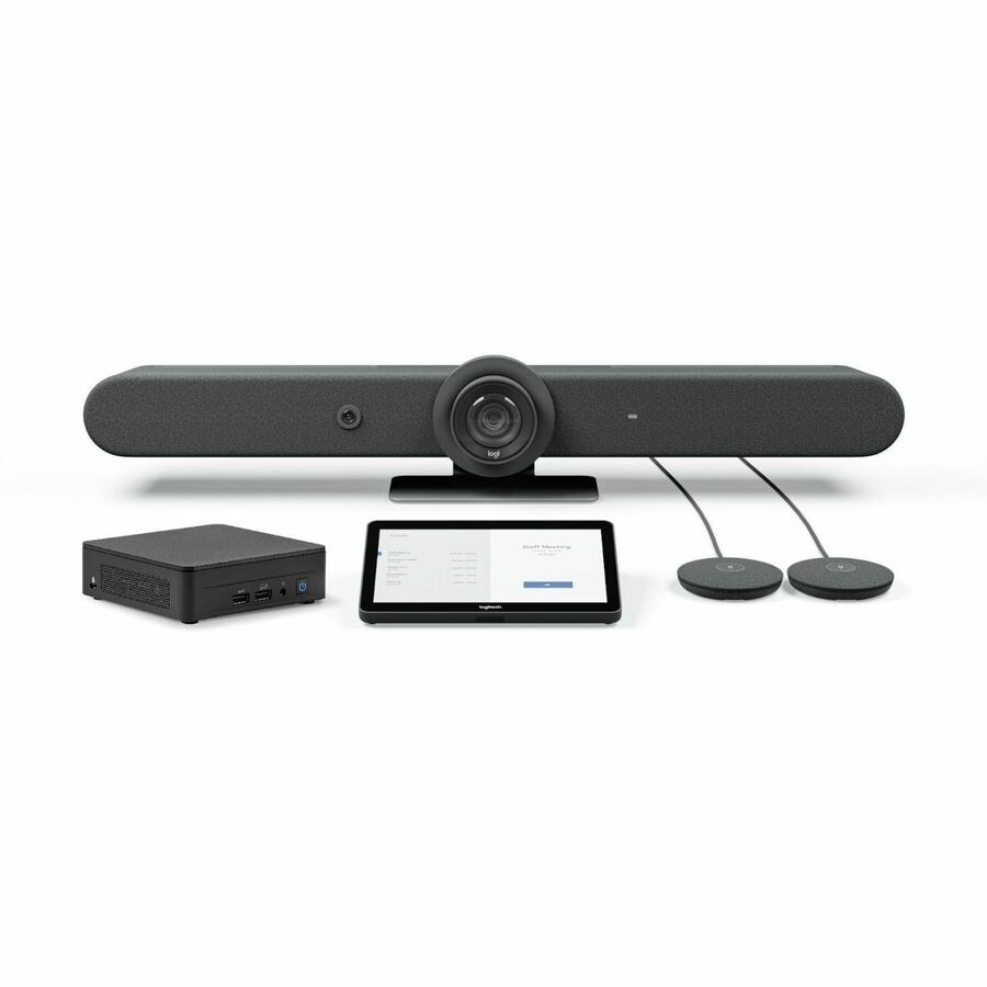 Logitech Rally Bar No-Radio Room Kit + NUC for Teams - TAA