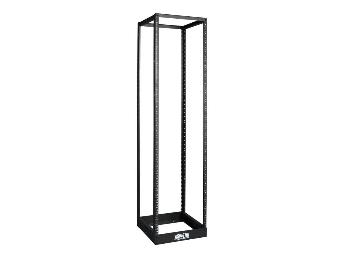 Eaton Tripp Lite Series 45U 4-Post Open Frame Rack Cabinet Square Holes 100