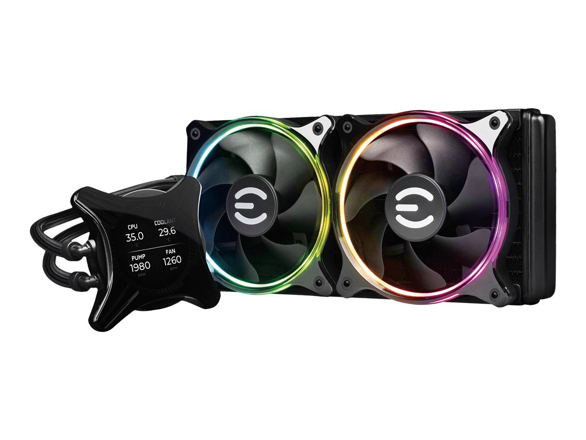 EVGA CLCx Series - processor liquid cooling system - with LCD display