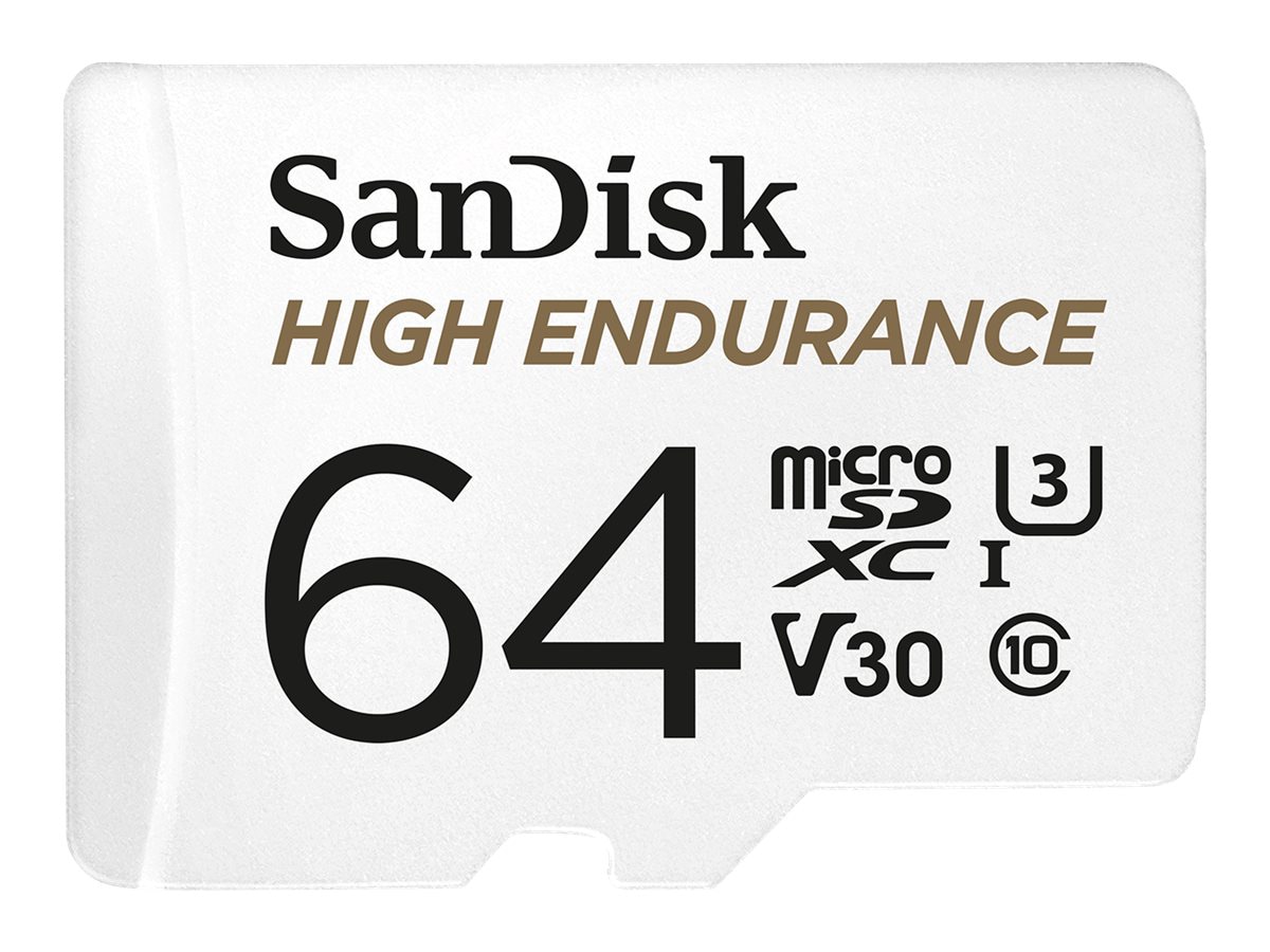 SanDisk High Endurance - flash memory card - 64 GB - microSDXC UHS-I